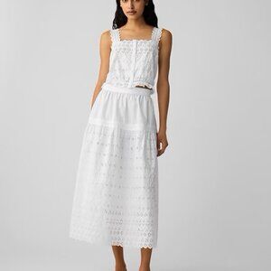 Gap × DÔEN Cropped Eyelet Tank Top Size M